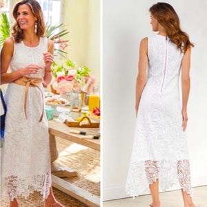 Soft Surroundings Madelyn Crochet & Lace Dress Size 12 NWT